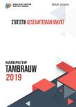 Statistik Kesejahteraan Rakyat Kabupaten Tambrauw 2019